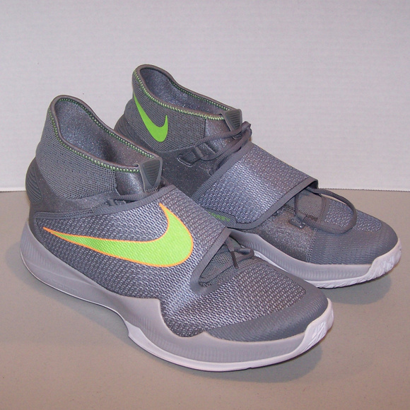 NIKE ZOOM HYPERREV GRAY BASKETBALL SHOES S3237 - Picture 1 of 8
